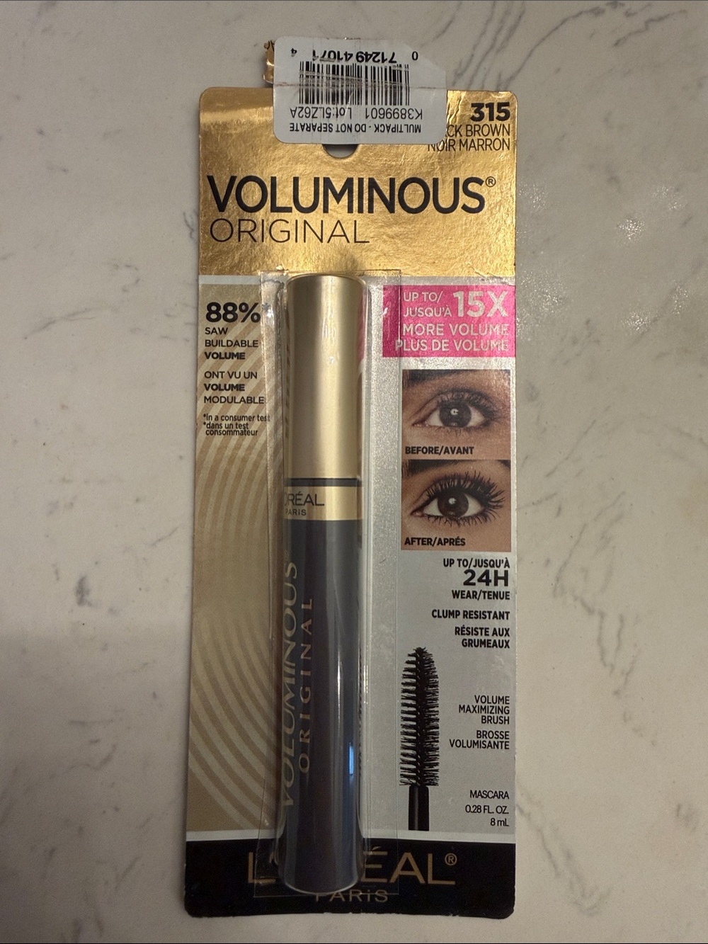 L'Oreal Voluminous Original Mascara - Black Brown